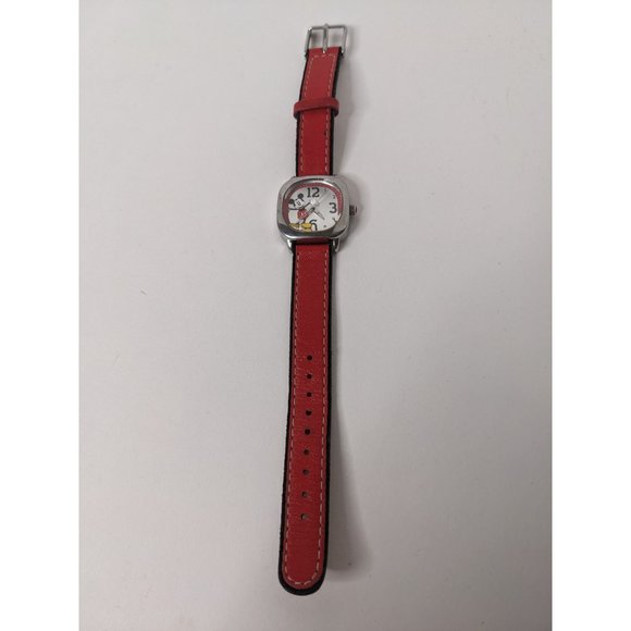 Disney Mickey Mouse Watch with Square Watch Face and Red Band - Picture 7 of 7